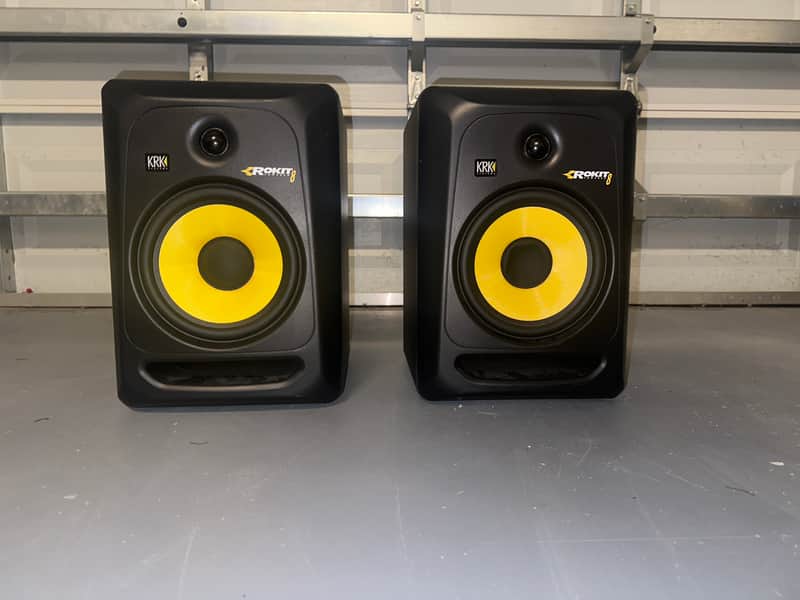 KRK RP-8 Rokit G3 2-Way 8" Active Studio Monitors (Pair) 2014 - 2018 - Black image 1