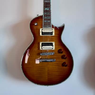 ESP LTD EC-1000 FM with Rosewood Fretboard 2003 - 2017 Amber Sunburst image 5