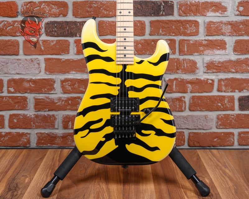 ESP Signature Series George Lynch M-1 Tiger Yellow Bengal Tiger Graphic 2023 w/OHSC image 1