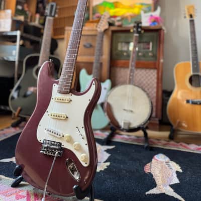 Lotus Stratocaster Copy 1980s - Creamy Plum image 3
