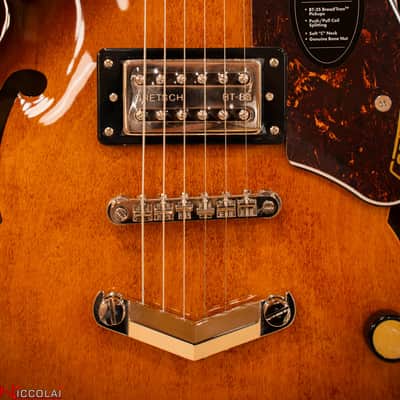 GRETSCH G2622 Streamliner Center Block Double-Cut with V-Stoptail Laurel Fingerboard Broad’Tron BT-3S Pickups Forge Glow image 2