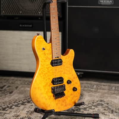EVH Wolfgang WG Standard QM Electric Guitar - Transparent Amber image 13