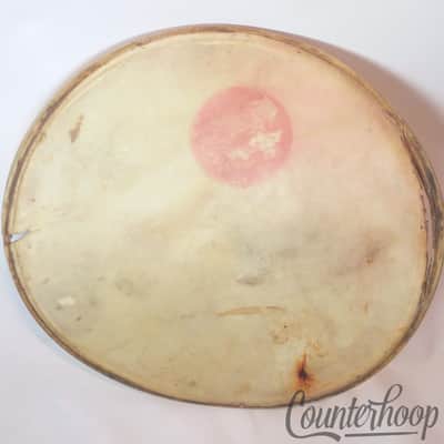 Gretsch 2x 24" Broadkaster Calf Skin Bass Drum Heads Calfskin Vintage 40s USA RB image 8