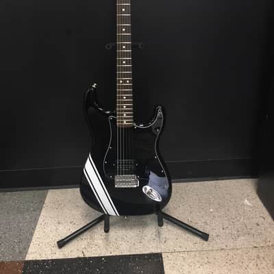 Fender ODM Custom Shop Tom DeLonge Stratocaster  Black w/ Black Competition Stripe Box Car Racer Era image 6