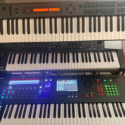 Yamaha Montage M6 + Roland JD-800 + Novation Impulse 61 Keyboard Rig with Stand (BUNDLE) image 2