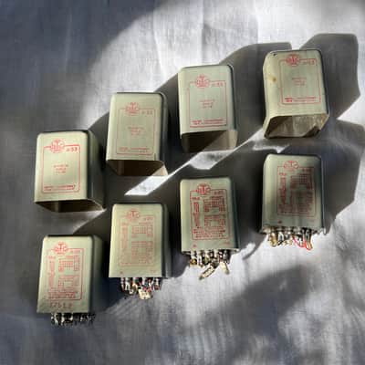 Pair of Vintage UTC A-20 Audio Transformers with A-33 Magnetic Shields image 5