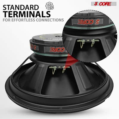 5 Core 12 Inch Car Woofer Audio Pair 400W 4Ohm Deep Bass Replacement Subwoofer for SUV Truck image 7
