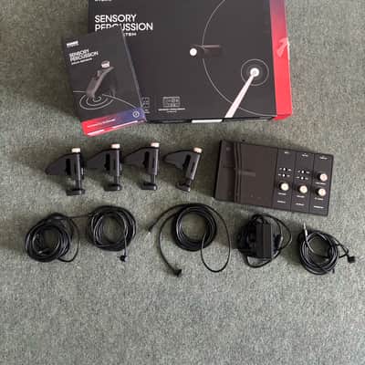 Evans Hybrid Sensory Percussion Sound System 4pc Sensor Set with Controller Module 2023 - Present - Black image 1