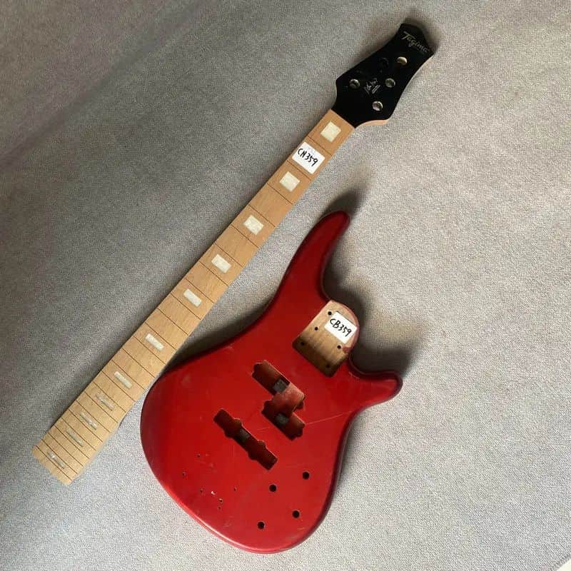 Red 5 String Tagima Basswood Body with Maple Neck image 1