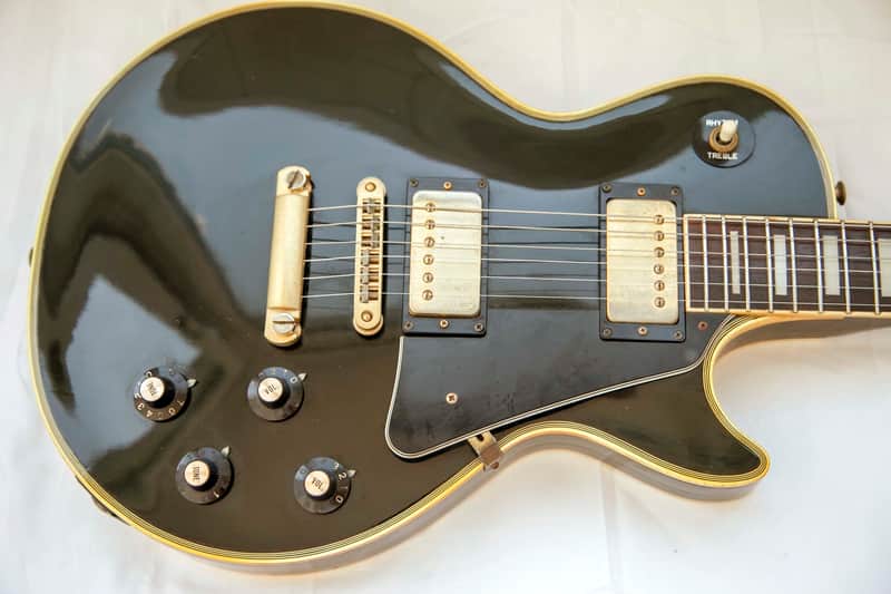 Aria Pro II Les Paul Custom 1976 Black with case | Reverb UK