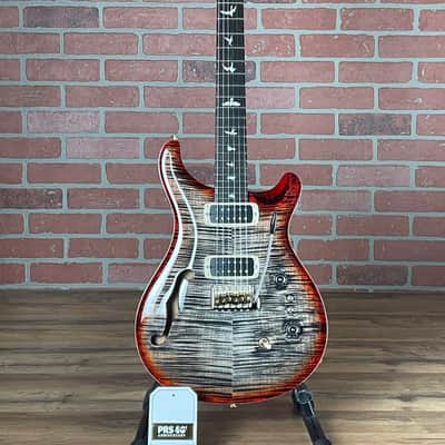 PRS 40th Anniversary Custom 24-08 Semi-hollow Electric Guitar - Charcoal Cherry Burst image 1