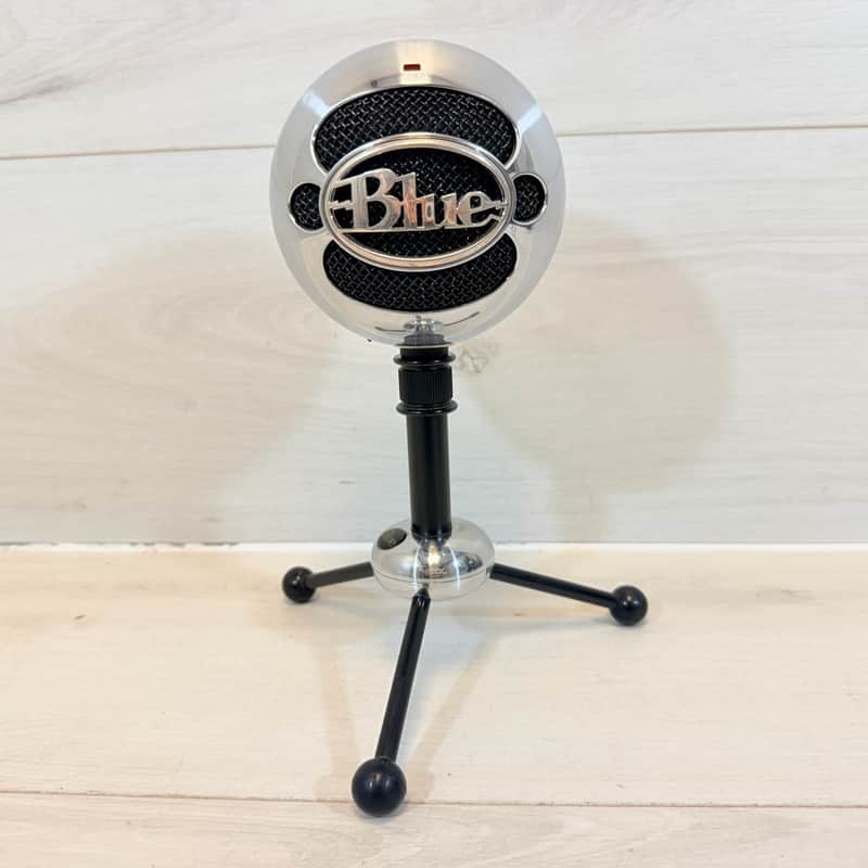 Blue Snowball USB Condenser Microphone Chrome w/Desktop Stand 2010's image 1