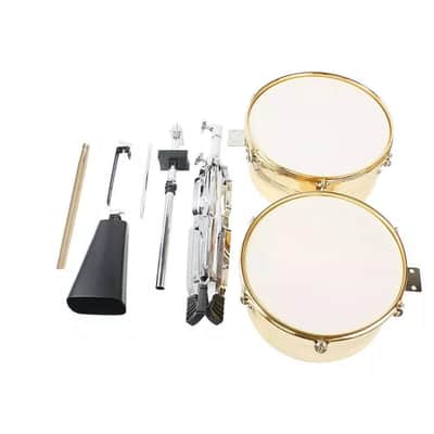 Timbales Instrument 13 Inch & 14 Inch Timbales Drum Set, Strong Durabilit image 3