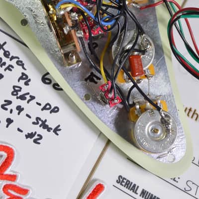 "VULCAN" 60S Hot Wired Fender Loaded Stratocaster Pickguard STARSHIFTER™ PLASMA image 12
