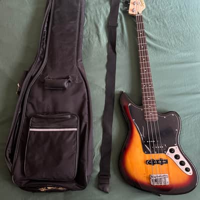 Squier Vintage Modified Jaguar Bass Special – 3-Tone Sunburst – 2013 – w/ Gig Bag & Strap image 10