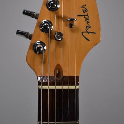 1998 Fender American Deluxe Stratocaster Transparent Teal w/HSC image 5