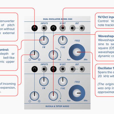 Buchla & Tiptop Audio Dual Oscillator Model 258t image 3