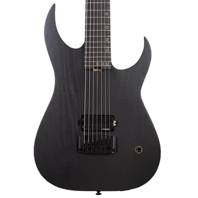 Schecter Keith Merrow KM-7 MK-III EX 7-string Baritone Electric Guitar - Satin Black Open Pore (882) image 3