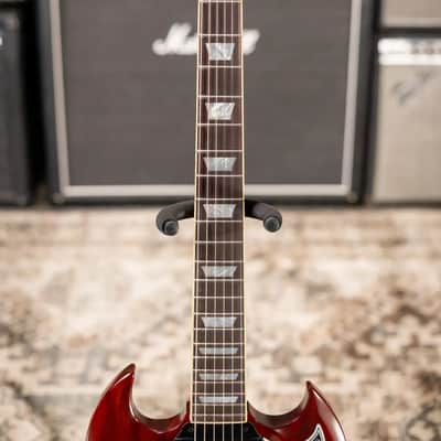 Epiphone 1964 SG Standard with Maestro Vibrola Reissue Electric Guitar - Cherry Red with Hardshell Case image 5