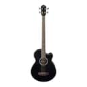 Oscar Schmidt OB100B Acoustic-Electric Bass Guitar - Black