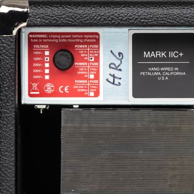 Used Mesa Boogie Mark IIC+ HRG Reissue 100W Tube Amp Head image 5
