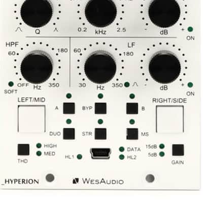 WesAudio Hyperion NG500 500 Series Stereo Analog Equalizer with Digital Recall image 2