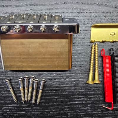 Wilkinson Strat Bridge with Titanium saddles image 6
