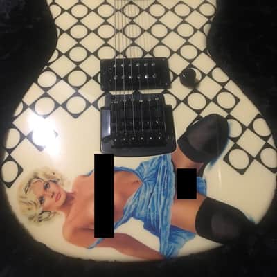 G&L Rampage - Jerry Cantrell 2010 Cream with painted graphics image 1
