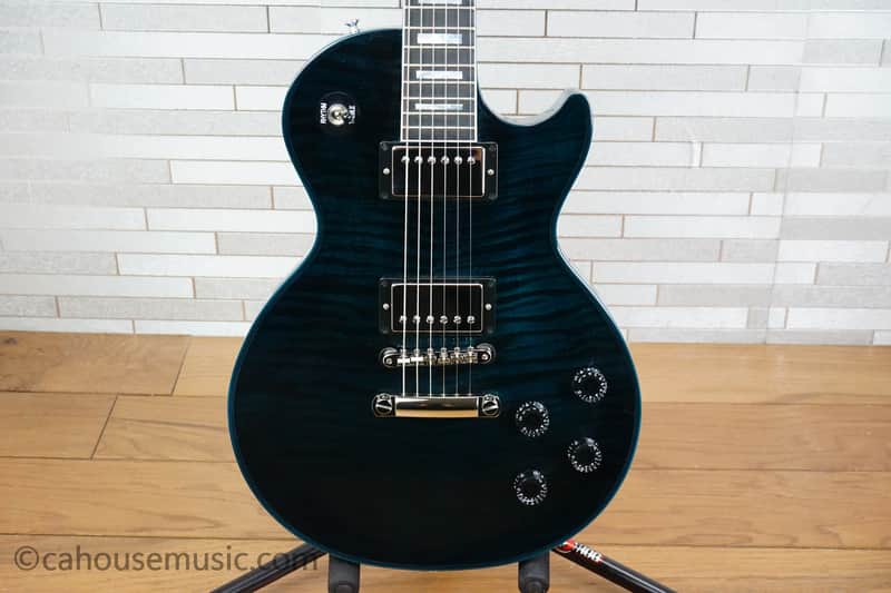 Gibson Custom Shop Les Paul Axcess Custom Figured with Stopbar Tailpiece - Peacock Widow image 1