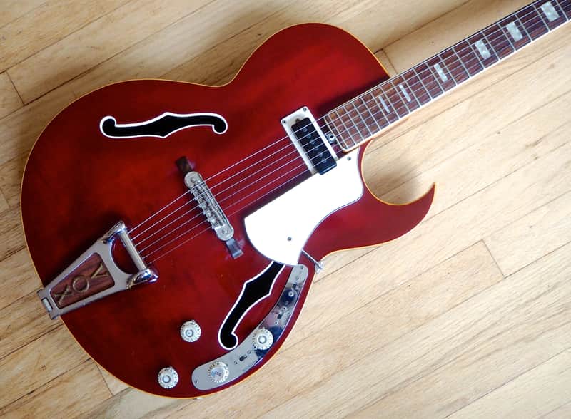 1968 Vox Apollo V266 Vintage Hollowbody Electric Guitar w/ Effects, Italy Eko Viper image 1