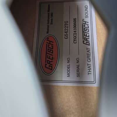 Gretsch G5422TG Electromatic Classic 2024 Double Cut Snowcrest White Tweed Hardcase image 16