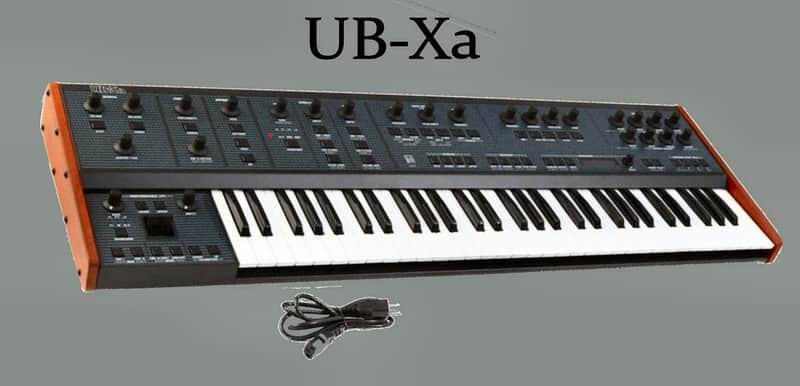 Behringer UB-Xa 16-Voice 61-Key Synthesizer 2023 - Present - Blue with Wood Sides image 1