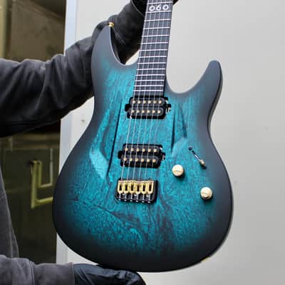 Aristides 060 Dark Teal Marble Burst Satin - Featuring BKP Pickups image 6