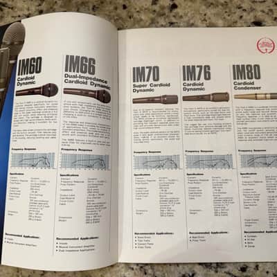 Ibanez Microphones and Tama Mike stands catalog brochure 1981 IM60 IM69 IM80 image 3