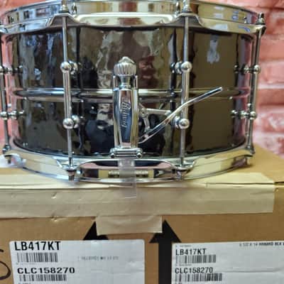Ludwig *Pre-Order* Black Beauty Brass 6.5x14" Hammered Shell Snare Drum Tube Lugs LB417KT | Made in the USA | Special Order | Authorized Dealer image 5