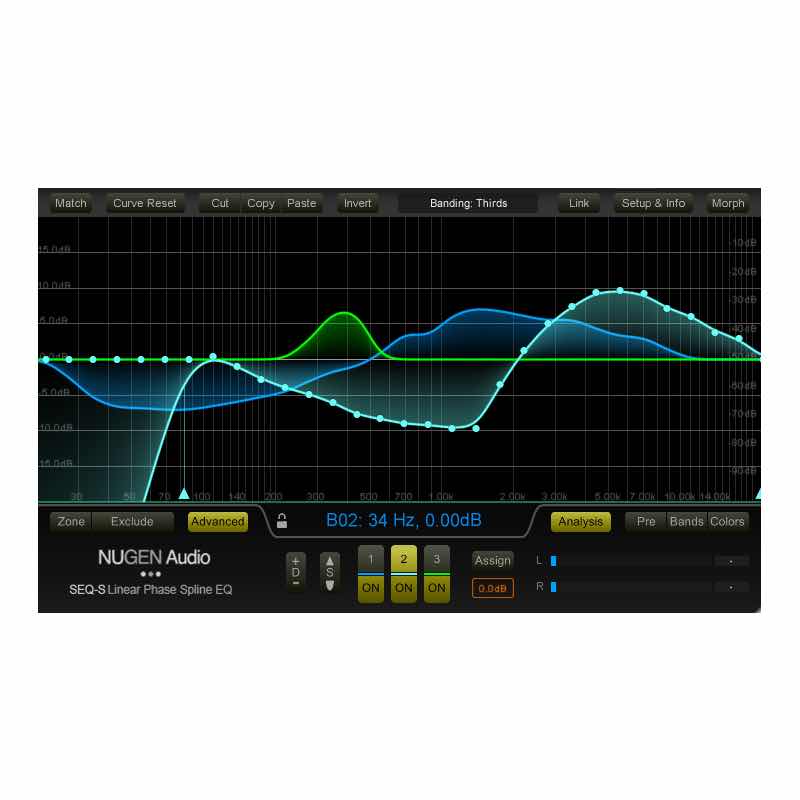 NuGen Audio SEQ-S Linear Phase EQ - Spline "Match" EQ Plug-In (Download) image 1