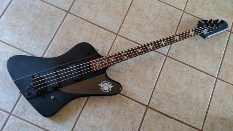 Epiphone Blackbird Nikki Sixx Thunderbird Bass 2007 Black with Gig