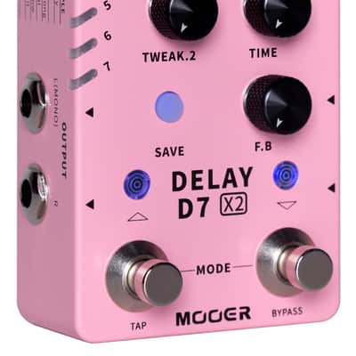 MOOER D7 X2 Delay Multi-Delay Effektpedal image 5