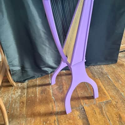 Stoney End Eve 22-String Harp – Custom Purple – Full Featherlite