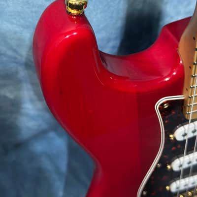 Fender Deluxe Super Strat 2001 - Crimson Red Transparent image 6