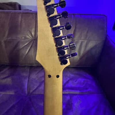 Ibanez Universe Universe UV7BK UV7PWH 1990 - Black Body - White Neck image 10