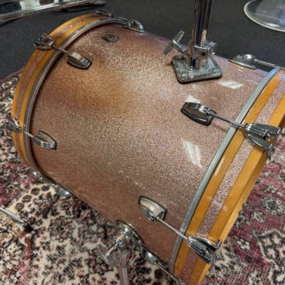 Ludwig Classic Maple Bop Drums 10" - 12" - 14" - 18" - Champagne Sparkle image 8