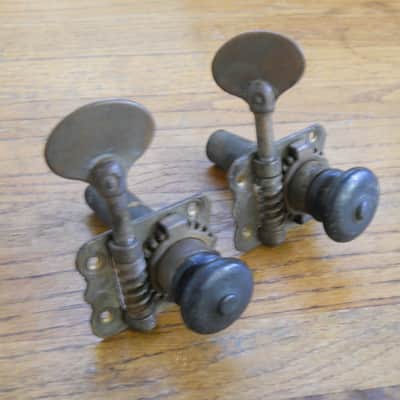 Vintage hat-peg upright bass tuners image 5