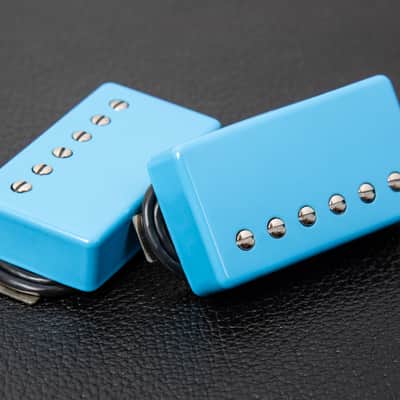 Seymour Duncan Hot Rodded Humbucker Set 2024 - Limited-Edition Sky-Blue Metal Covers image 1