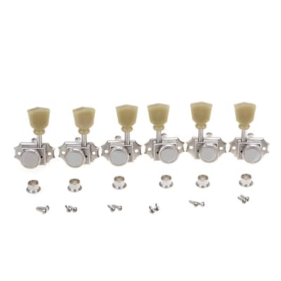 Brio 3 x 3 Pro Vintage Hybrid Style Keystone Button Nickel- Green Button image 9