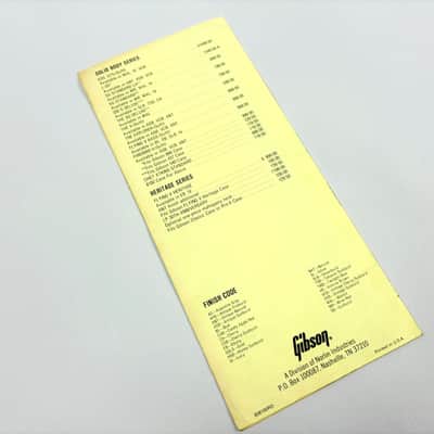 Gibson Suggested Retail Price List – June 1, 1982 image 3