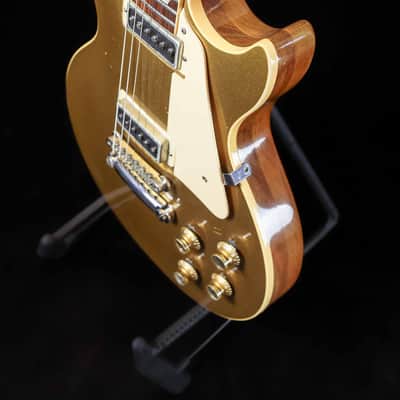 Vintage 1974 Gibson Les Paul Deluxe 1974 - Goldtop with P90s and Original Mini Humbuckers image 10