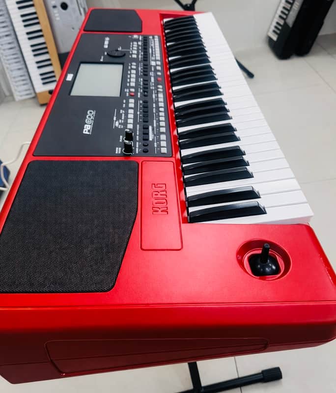 Korg Pa600 61-Key Red Arranger Workstation Used image 1