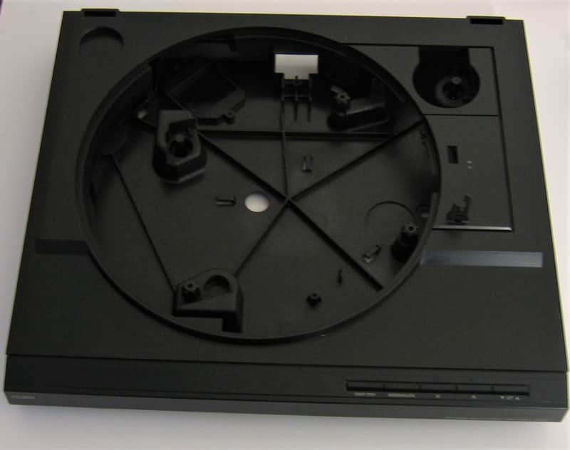 Plattenspieler CHASSIS / Zarge Kunststoff ca. 44 x 38 x 6cm ** TipTop ** Abhol./Versand image 1