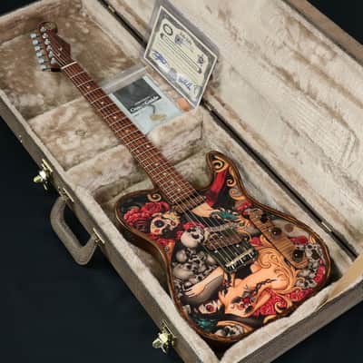Walla Walla Guitar Company Marverick Pro Crystal Tattoo and Rose [SN 900510] [07/02] image 11